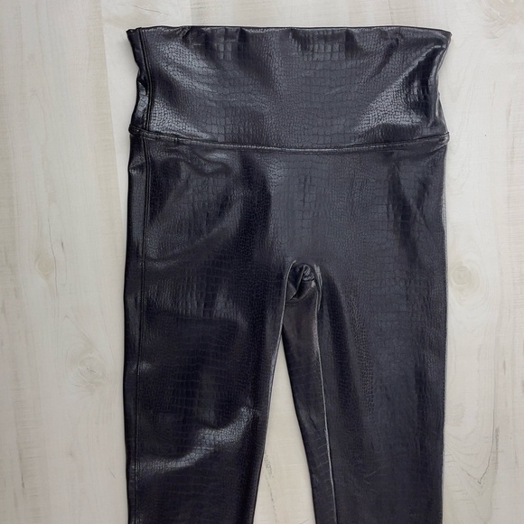 SPANX revolve anthropologie crocodile high rise brown leggings travel slimming - Picture 4 of 10